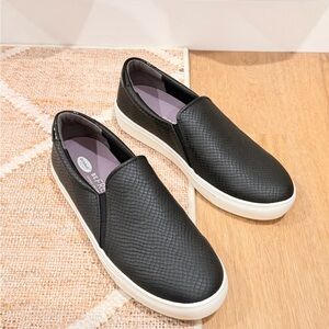 Black Slip-On Sneakers